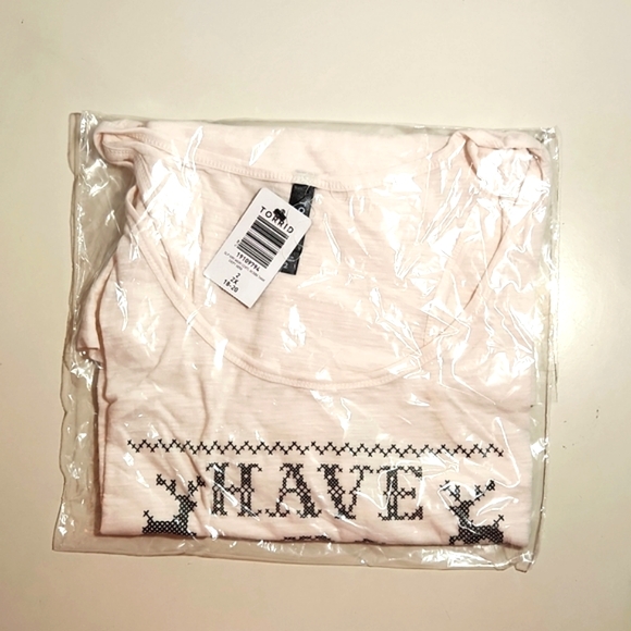 ❤️NWT VINTAGE TORRID TANK - MERRY LITTLE COCKTAIL CHRISTMAS RACERBACK SLEEP CAMI - Picture 6 of 9